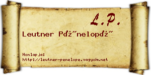 Leutner Pénelopé névjegykártya